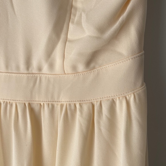 Lulu’s Ivory Dress - small - bridesmaid formal high neck halter top - Picture 4 of 8